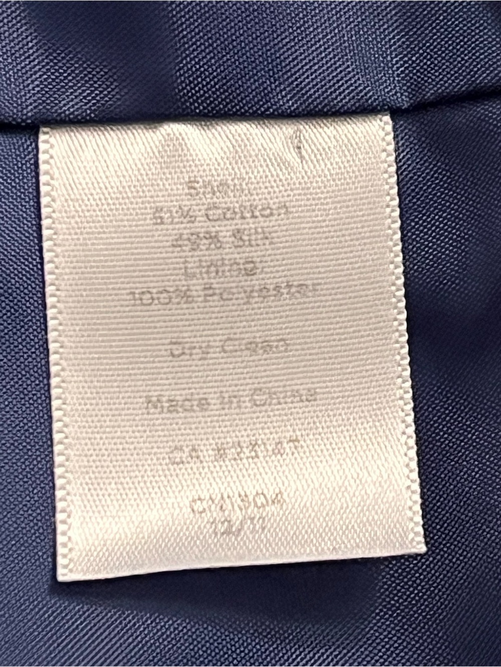 Talbots Pink & Navy Striped Silk-Blend Blazer Jacket - Picture 11 of 11
